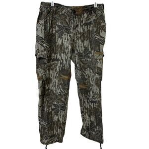 Liberty Vtg Mens Sz Large 36-38 Realtree Camouflage Baggy Cargo Pants Gorpcore